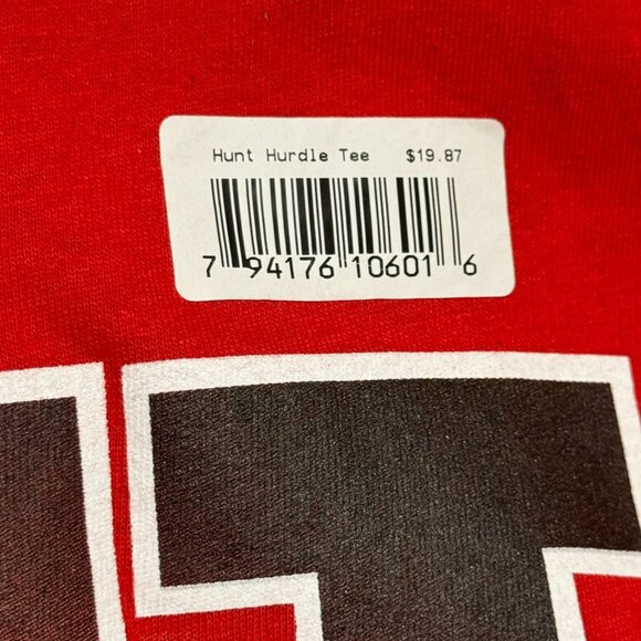 NEW Kareem Hunt Red Graphic Football T-Shirt M Gildan Heavy Cotton Sports Tee - Picture 4 of 7